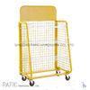 Wheeled Steel Retail Display Stands Wire Mesh Display Shelving 10-30kgs