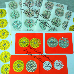 factory wholesale hologram secure destructive paper labels