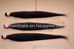 High human hair materials prepared for wefting