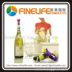 Flowers Wine Stopper New design cheap silicone wine bottle stopper