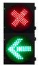 Long Life Red Fork LED Traffic Signal Lights AC 110V , Arrow Traffic Light