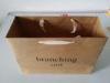 Twill Cotton Handle 170gsm Brown Kraft Carrier Paper Bags Printed for Shopping