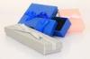 Customized Rectangle Cardboard Jewelry Boxes with Ribbon Glossy Lamination