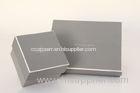 Small 157gsm Art Paper Grey Cardboard Jewelry Boxes For Girls , Gift Packaging Box