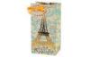 Eco - friendly Gold Foil Varnishing Paper Wine Bags With Tag / Logo Embossment