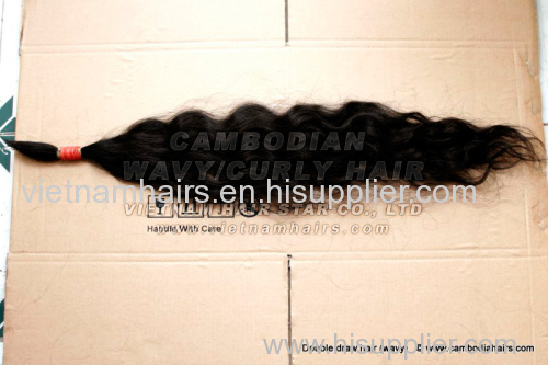 50cm Cambodian wavy hair best sell