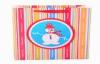 Multi Colors Striped Holiday Paper Bags In Package , Coloured Paper Party Bags With Handles