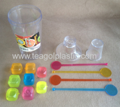 13 Piece cocktail shaker set plastic