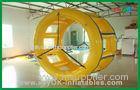 Yellow Funny Rolling Inflatable Water Toys , Water Park Equipment