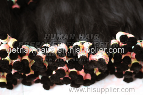 Materials raw hair prepared for wefting