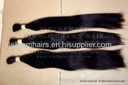 40cm Vietnamese remy single drawn hair