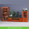 Dark Varnish Bamboo TV Cabinet with Drawer