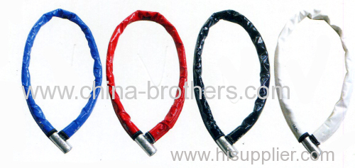 Colorful Plastic and Steel Joint Bicycle Lock
