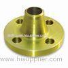 Yellow Golden Painting Weld Neck Flanges, Custom Anti-corrosive Forged Steel Flanges