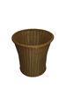 Round Poly Rattan Laundry Basket for hotel and towel