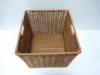 Square Polyrattan Laundry Basket towel basket hamper With Lid