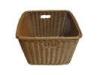 Square Washable Plastic Rattan Laundry Basket For Bathroom