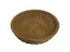 Wonderful Round Bowl Plastic Rattan Bread Basket Brown With Solid PP Material