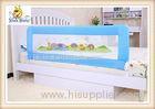 Children Adjustable Baby Bed Rails Lovely Cartoon With Woven Net