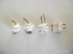 ceramic electrode and spark plugs