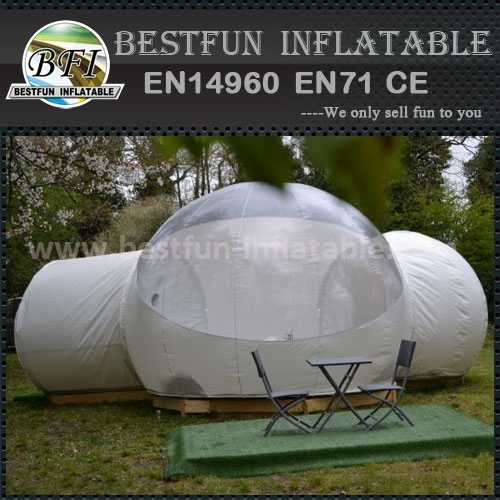 Guangzhou inflatable bubble tent with compartment