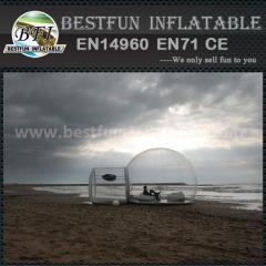 Inflatable beach sunset and camping clear tent