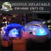 Lighting clear inflatable lawn tent
