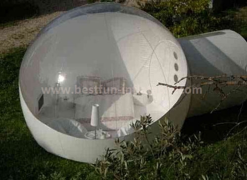 Durable and rain-proof igloo inflatable clear tent