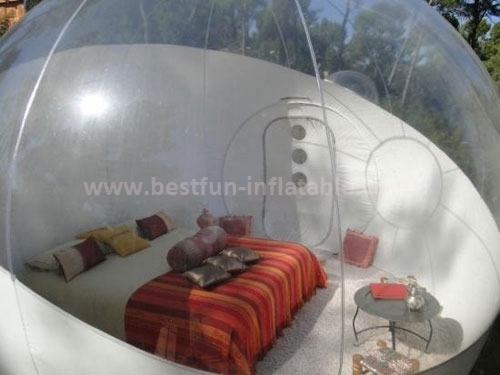 Hit in France inflatable bubble tree for hotel rent