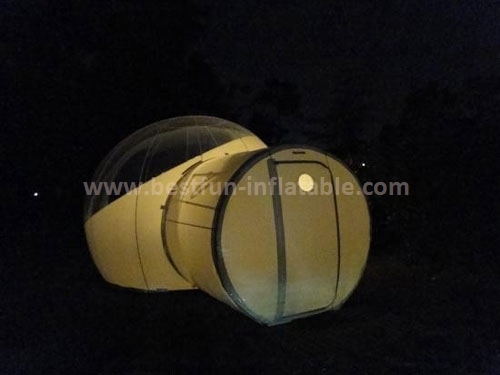 Inflatable outdoor camping bubble tent