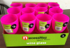 Wine glass Wine cup Wine goblet plastic pink in display box packing