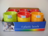 4PK Plastic bowls in display box packing