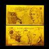 Pure 24k Gold 10 Pound Gold Foil Banknote England Bank Note For Christmas Gift