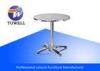 Silver Patio Stainless Steel Outdoor Table , Outdoor Tables And Chairs