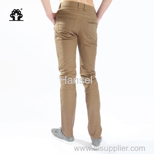 100% Mens Non-iron comfortable casual pants/Wash and wear mens trousers