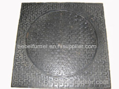 B125 ductile iron square manhole cover and frame