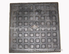 Grey iron square manhole cover and frame