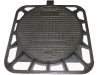 D400 square ductile iron manhole cover and frame