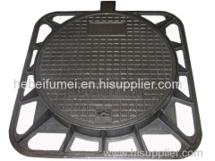 D400 square ductile iron manhole cover and frame