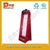 Foldable Cardboard Hook Display Stands Red For Toy Promotion