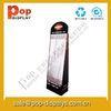 Marketing Cardboard Hook Display Stands Black For Makeup / Masks