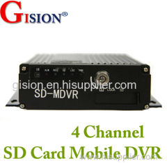 Car DVR 4CH Play Back D1 Bus DVR Hard Disk Mobile DVRS IO G-sensor MDVR Car black box GS-8404