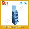 Customized Cardboard Floor Display Stands , Food Display Shelves