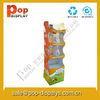 Snacks Foldable Cardboard Display Stands For Market Promotion