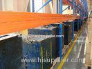6m Orange Selective Heavy Duty Pallet Racking System , Metal Storage Shelves