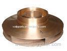 OEM resin sand casting vane wheel with stainless steel / solid work CAD copper alloy