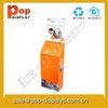 Vertical Corrugated Cardboard Hook Display Stands For Toy Retail