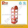 Foldable Cardboard Floor Display Stands , Candy Display Racks