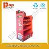 Red Cardboard Store Displays , Cardboard Display Stands For Coffe