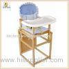 Adjustable Wooden Baby Feeding Chair Portable / Space Saving High Chair